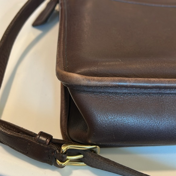 Coach - vintage WILLIS leather crossbody, dark mahogany - Picture 13 of 15